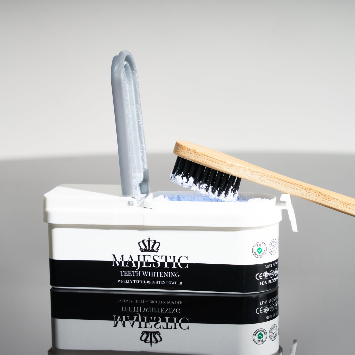 Majic Powder - OUR BEST SELLER! Majestic Intensive Whitening Powder. Best Intensive whitening powder will help brighten your smile gently and effectively removes stains on the surface of teeth caused by wine, tea & coffee stains, smoking and so much more.