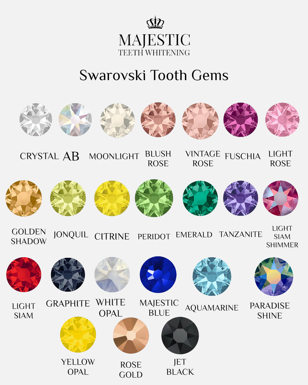 SWAROVSKI TOOTH GEMS