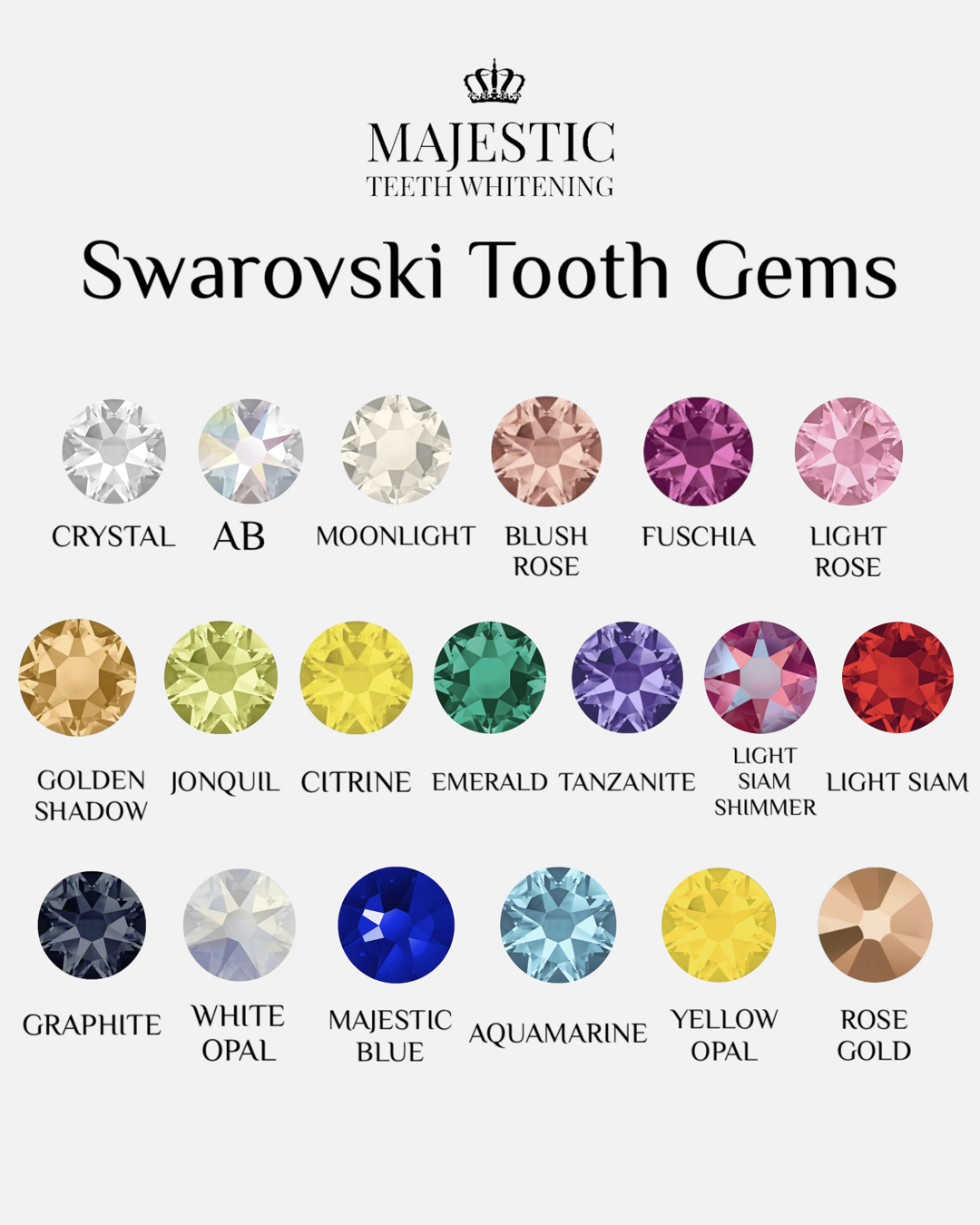 SWAROVSKI TOOTH GEMS